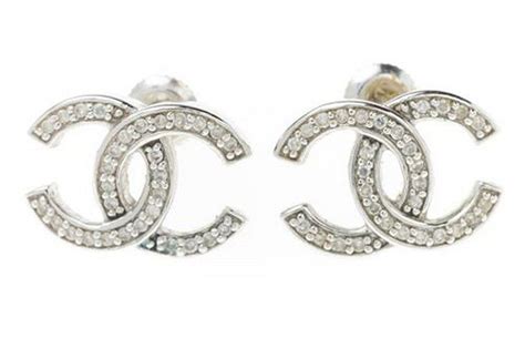 chanel white earrings|signature Chanel earrings.